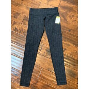 Lululemon Black Patterned Athletic Pants, Size 8